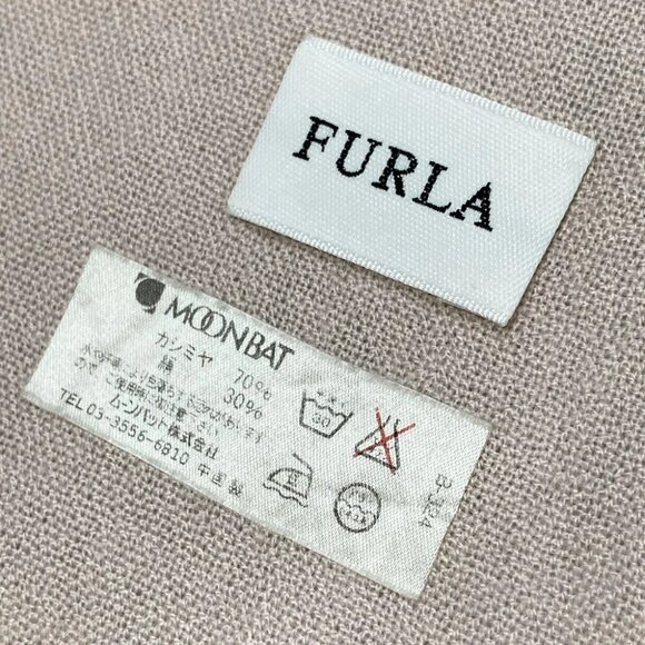 Auth FURLA - Light Pink Cashmere Silk Scarf - Picture 2 of 6